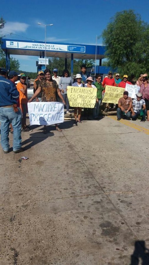 Bloqueo por Incahuasi en Macharetí